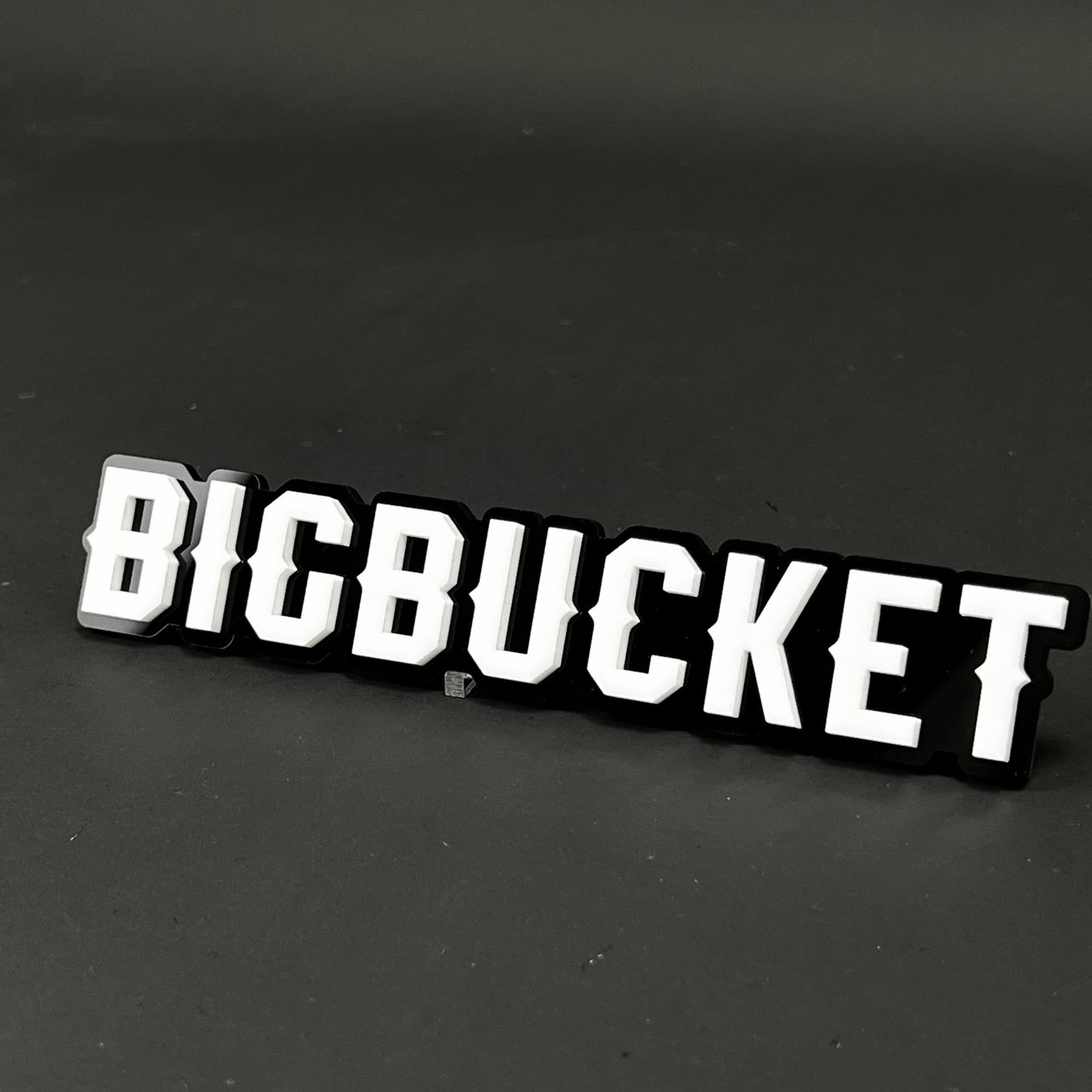 1PC BIGBUCKET 3D Acrylic Badge - Car Truck Emblem Fender Tailgate Trunk Sticker