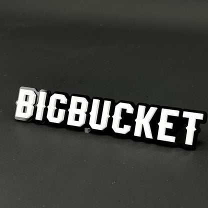 1PC BIGBUCKET 3D Acrylic Badge - Car Truck Emblem Fender Tailgate Trunk Sticker