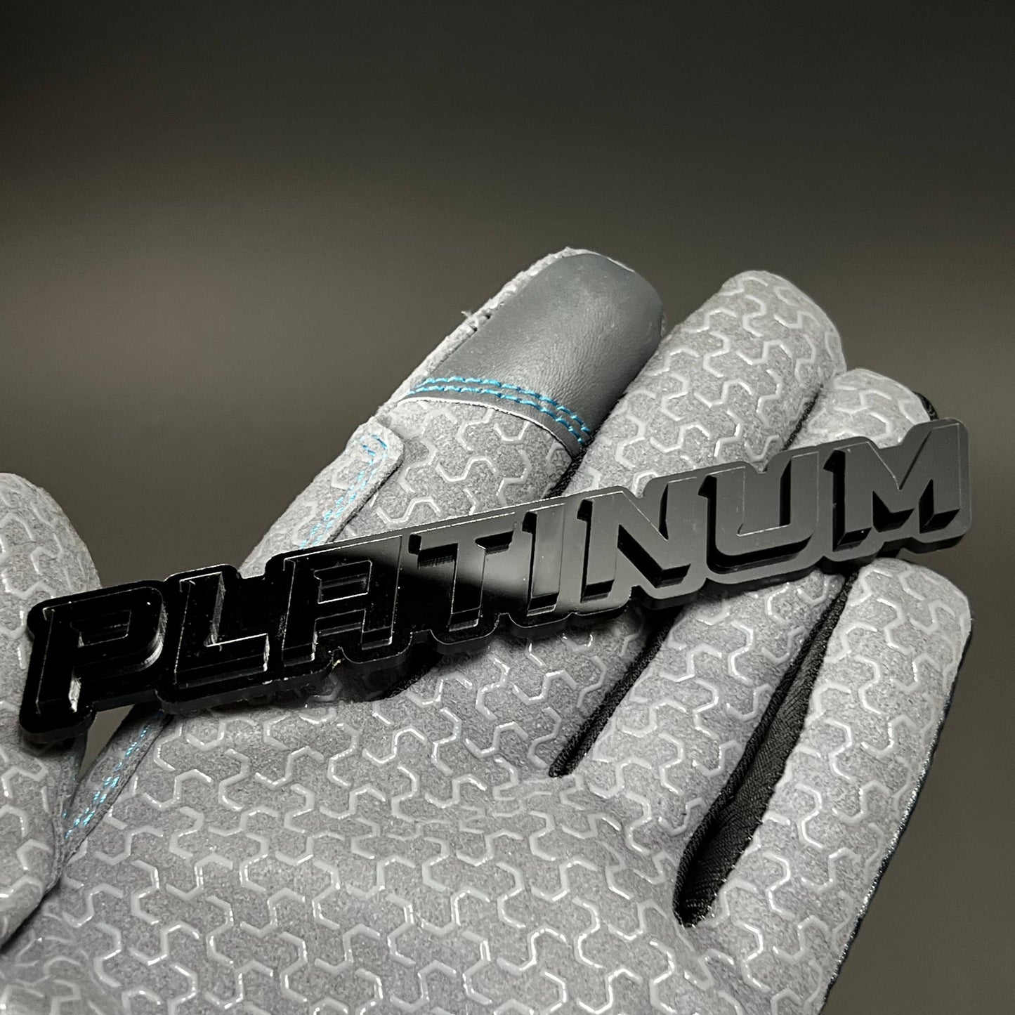 1PC PLATINUM (Black) 3D Acrylic Badge - Car Truck Emblem Fender Sticker