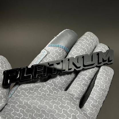1PC PLATINUM (Black) 3D Acrylic Badge - Car Truck Emblem Fender Sticker