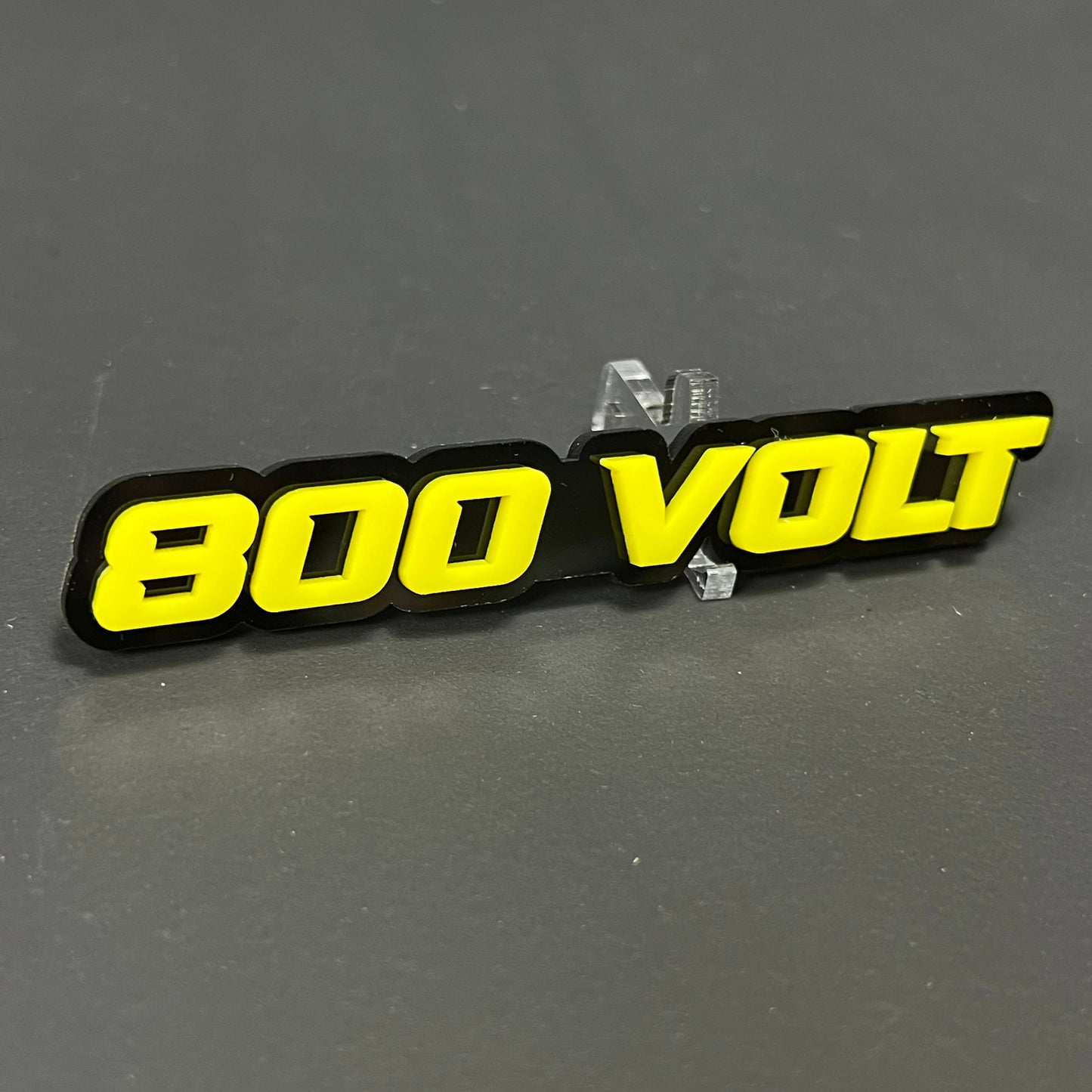 1PC 800 VOLT 3D Acrylic Badge - Car Truck Emblem Fender Tailgate Trunk Sticker