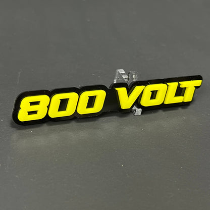 1PC 800 VOLT 3D Acrylic Badge - Car Truck Emblem Fender Tailgate Trunk Sticker