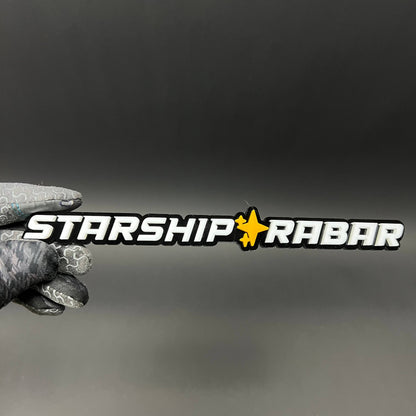 1PC STARSHIP RABAR 3D Acrylic Badge - Car Truck Emblem Fender Sticker