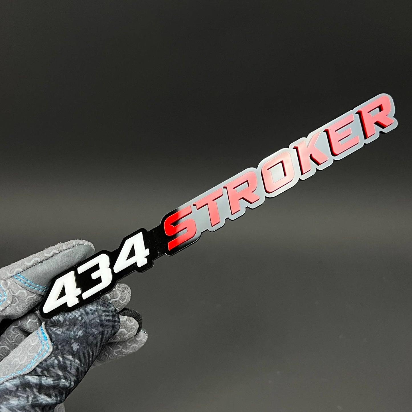 1PC 434 STROKER 3D Acrylic Badge - Car Truck Emblem Fender Sticker