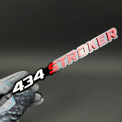 1PC 434 STROKER 3D Acrylic Badge - Car Truck Emblem Fender Sticker
