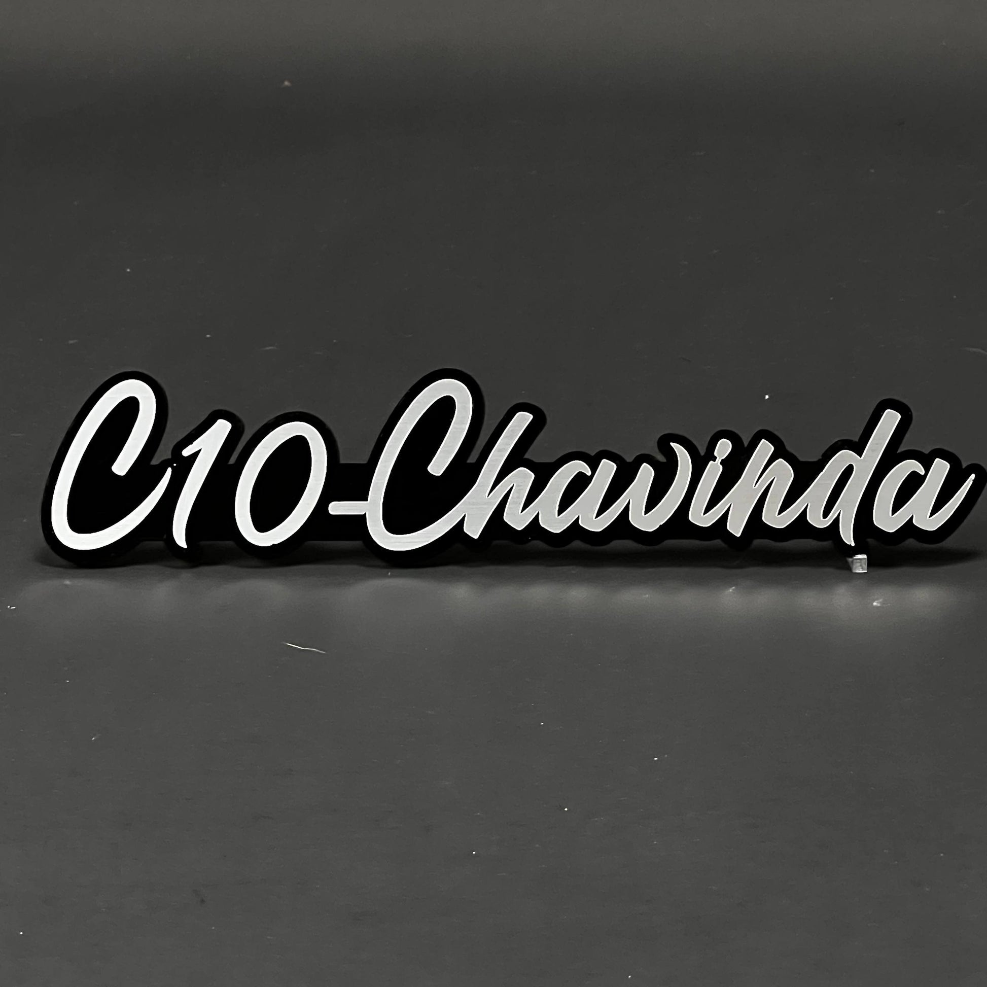 1PC C10-Chavinda 3D Acrylic Badge - Car Truck Emblem Fender Sticker