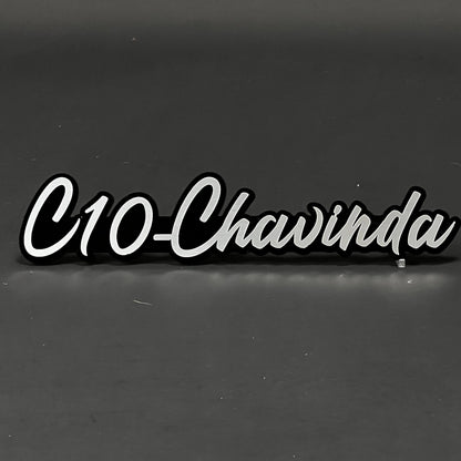 1PC C10-Chavinda 3D Acrylic Badge - Car Truck Emblem Fender Sticker