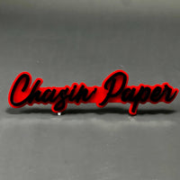 1PC Chasin Paper 3D Acrylic Badge - Car Truck Emblem Fender Sticker