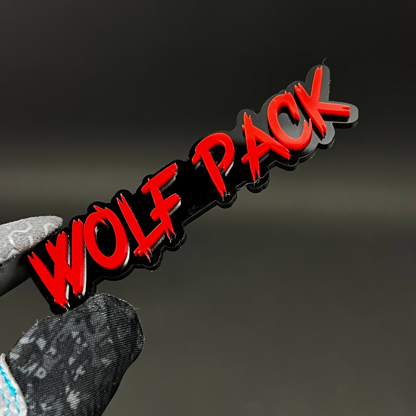 1PC WOLF PACK 3D Acrylic Badge - Car Truck Emblem Fender Tailgate Trunk Sticker