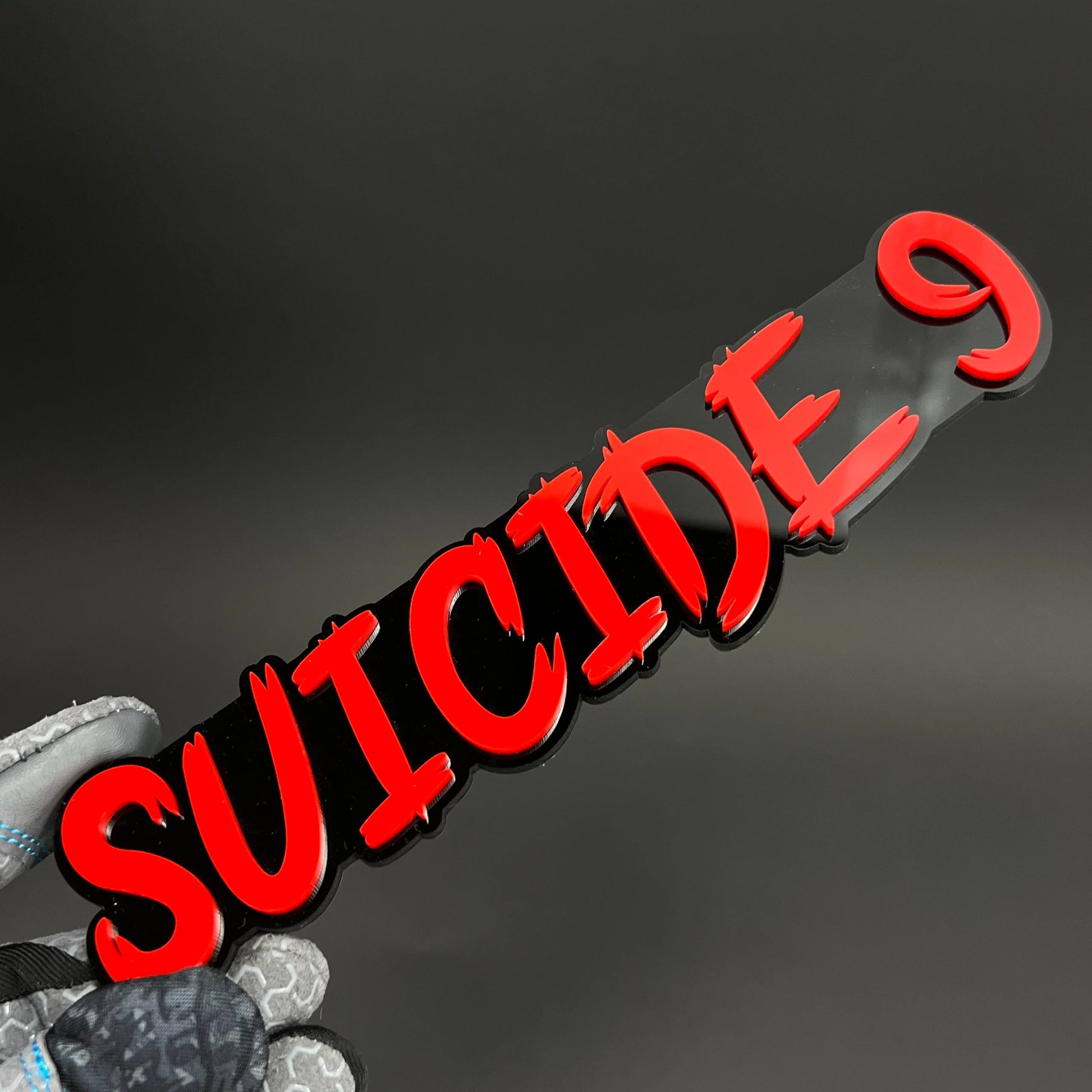 1PC SUICIDE 9 3D Acrylic Badge - Car Truck Emblem Fender Tailgate Trunk Sticker