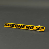 1PC SHEPHERD 92 3D Acrylic Badge - Car Truck Emblem Fender Sticker