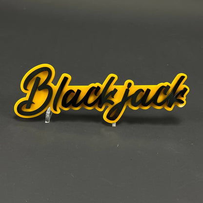 1PC Blackjack 3D Acrylic Badge - Car Truck Emblem Fender Tailgate Trunk Sticker