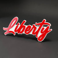 1PC Liberty 3D Acrylic Badge - Car Truck Emblem Fender Tailgate Trunk Sticker