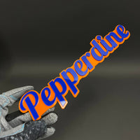 1PC Pepperdine 3D Acrylic Badge - Car Truck Emblem Fender Tailgate Trunk Sticker