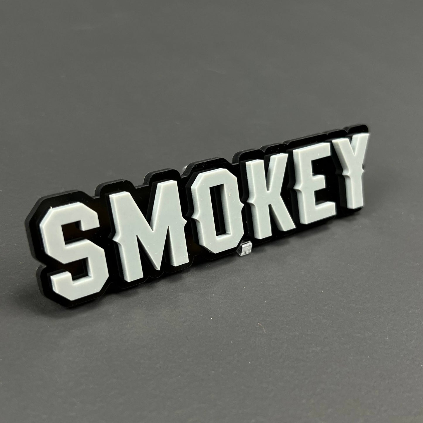 1PC SMOKEY 3D Acrylic Badge - Car Truck Emblem Fender Tailgate Trunk Sticker