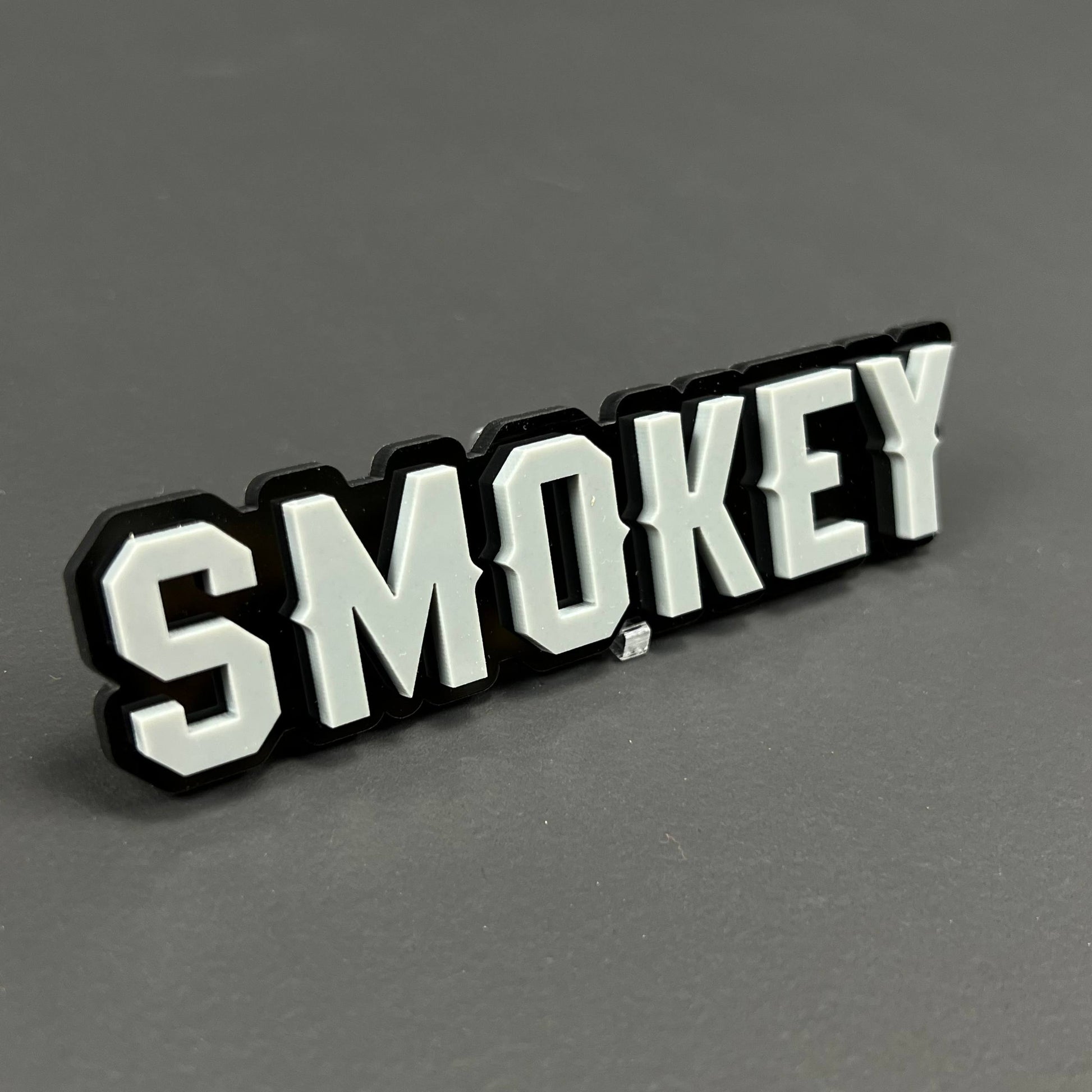 1PC SMOKEY 3D Acrylic Badge - Car Truck Emblem Fender Tailgate Trunk Sticker
