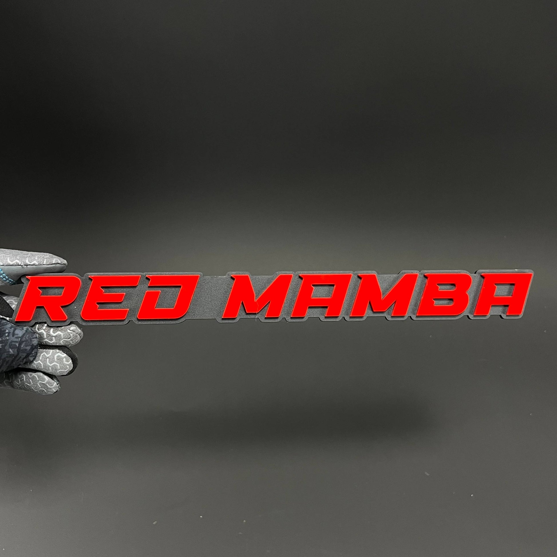 1PC RED MAMBA 3D Acrylic Badge - Car Truck Emblem Fender Tailgate Trunk Sticker