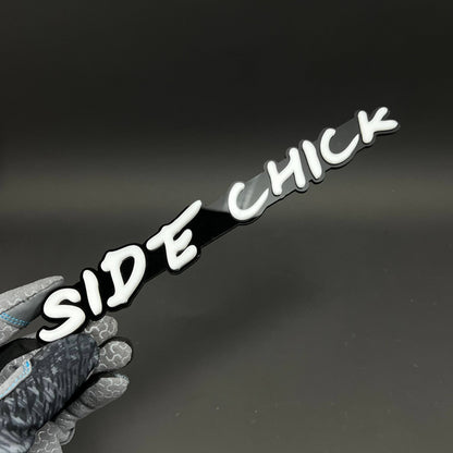 1PC SIDE CHICK 3D Acrylic Badge - Car Truck Emblem Fender Tailgate Trunk Sticker