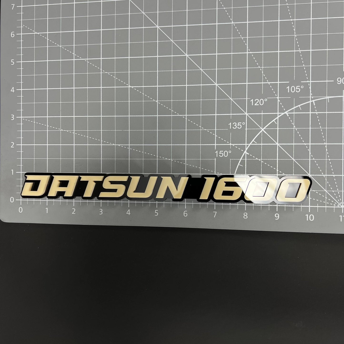 1PC DATSUN 1600 3D Acrylic Badge - Car Truck Emblem Fender Sticker