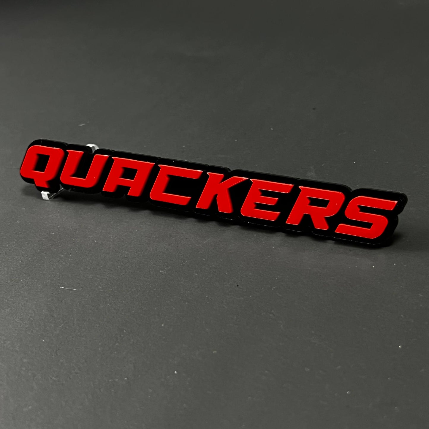 1PC QUACKERS 3D Acrylic Badge - Car Truck Emblem Fender Tailgate Trunk Sticker