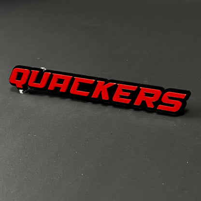 1PC QUACKERS 3D Acrylic Badge - Car Truck Emblem Fender Tailgate Trunk Sticker