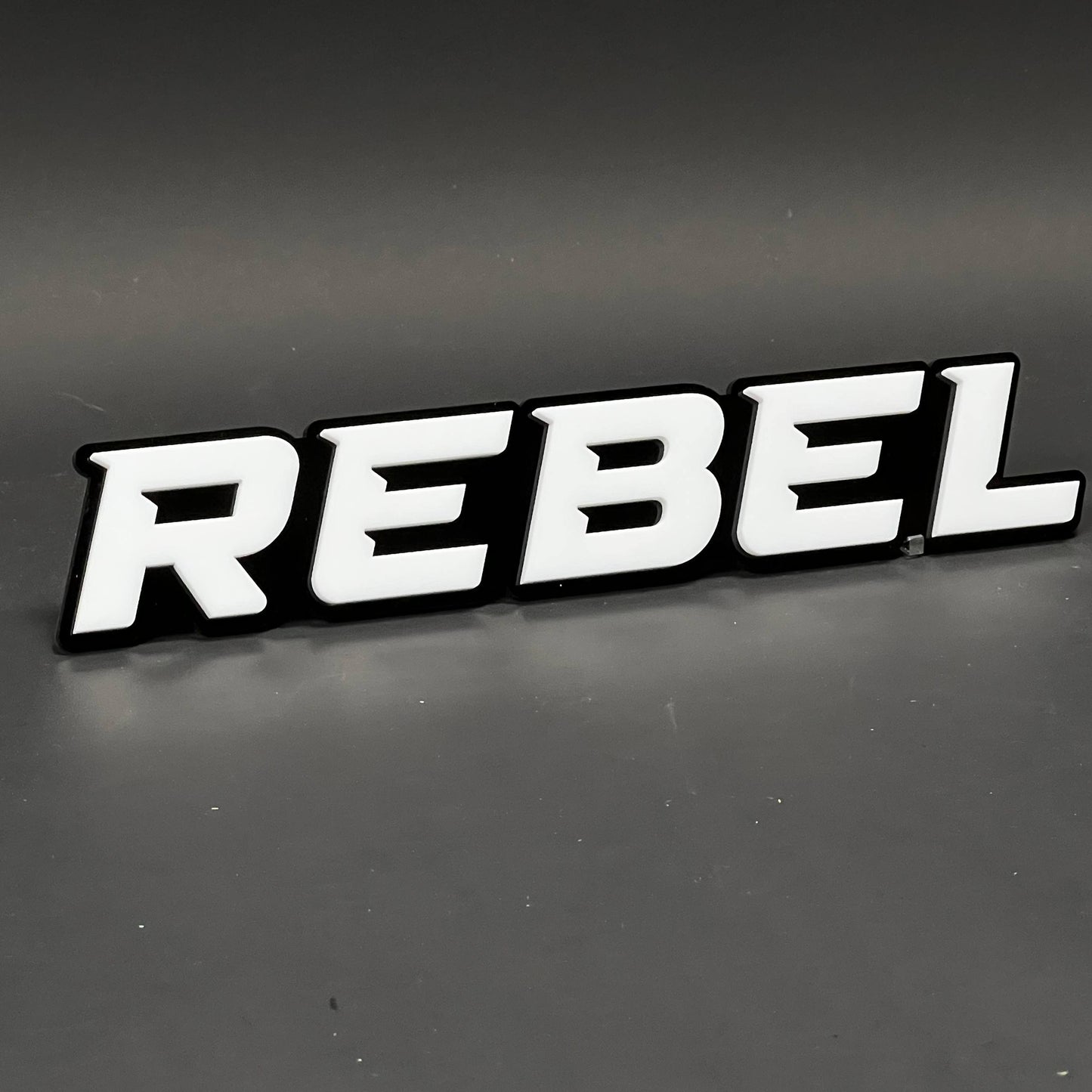 1PC REBEL 3D Acrylic Badge - Car Truck Emblem Fender Tailgate Trunk Sticker