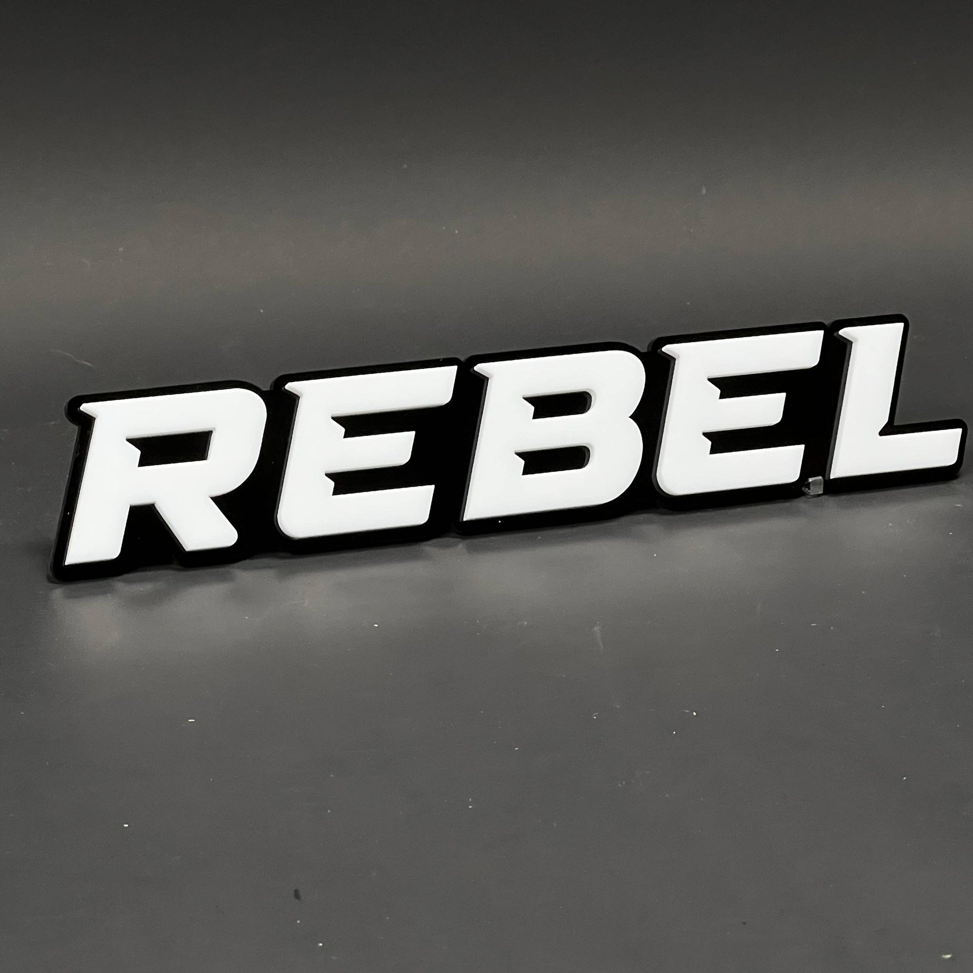 1PC REBEL 3D Acrylic Badge - Car Truck Emblem Fender Tailgate Trunk Sticker