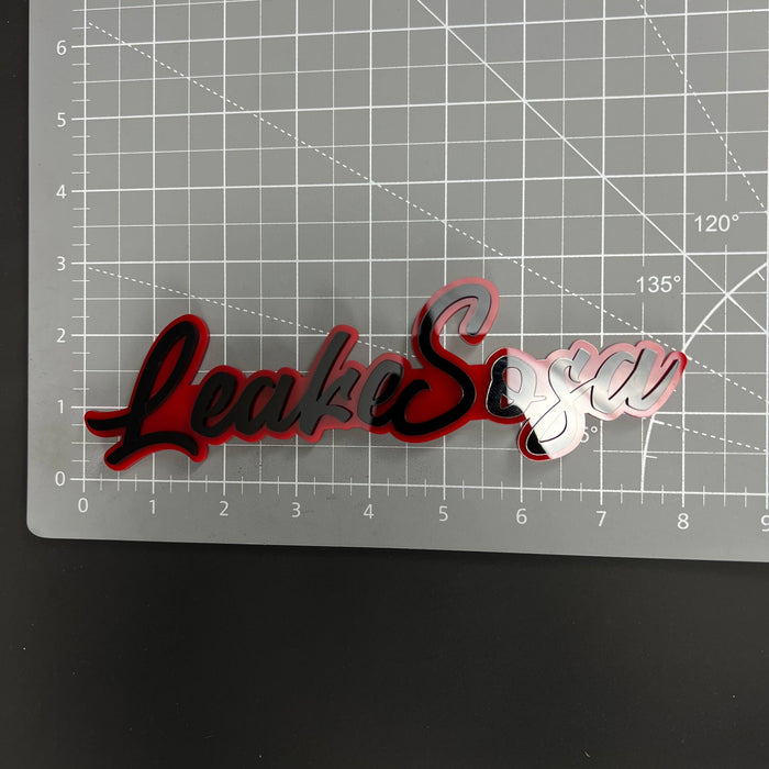 1PC LeakeSuga 3D Acrylic Badge - Car Truck Emblem Fender Tailgate Trunk Sticker