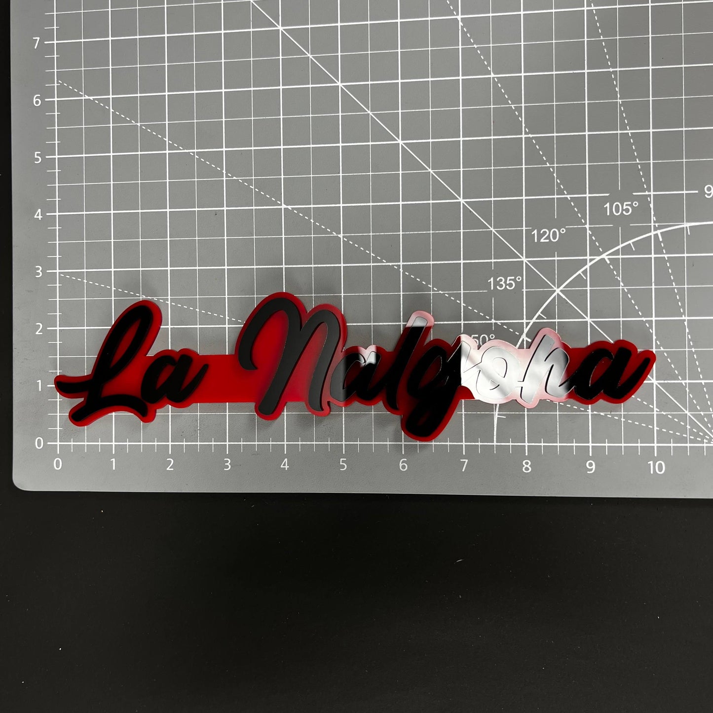 1PC La Nalgona 3D Acrylic Badge - Car Truck Emblem Fender Tailgate Trunk Sticker