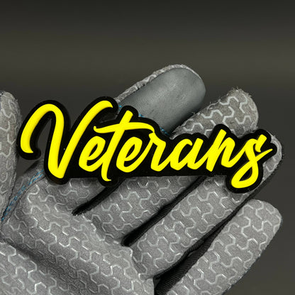 1PC Veterans 3D Acrylic Badge - Car Truck Emblem Fender Tailgate Trunk Sticker