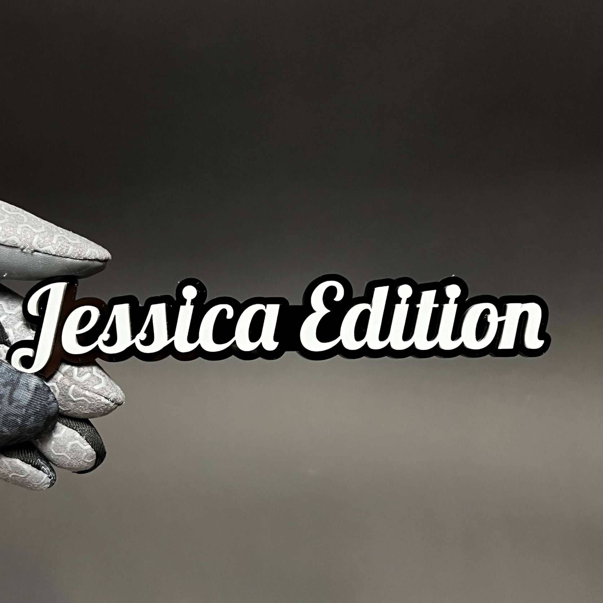 1PC Jessica Edition 3D Acrylic Badge - Car Truck Emblem Fender Sticker