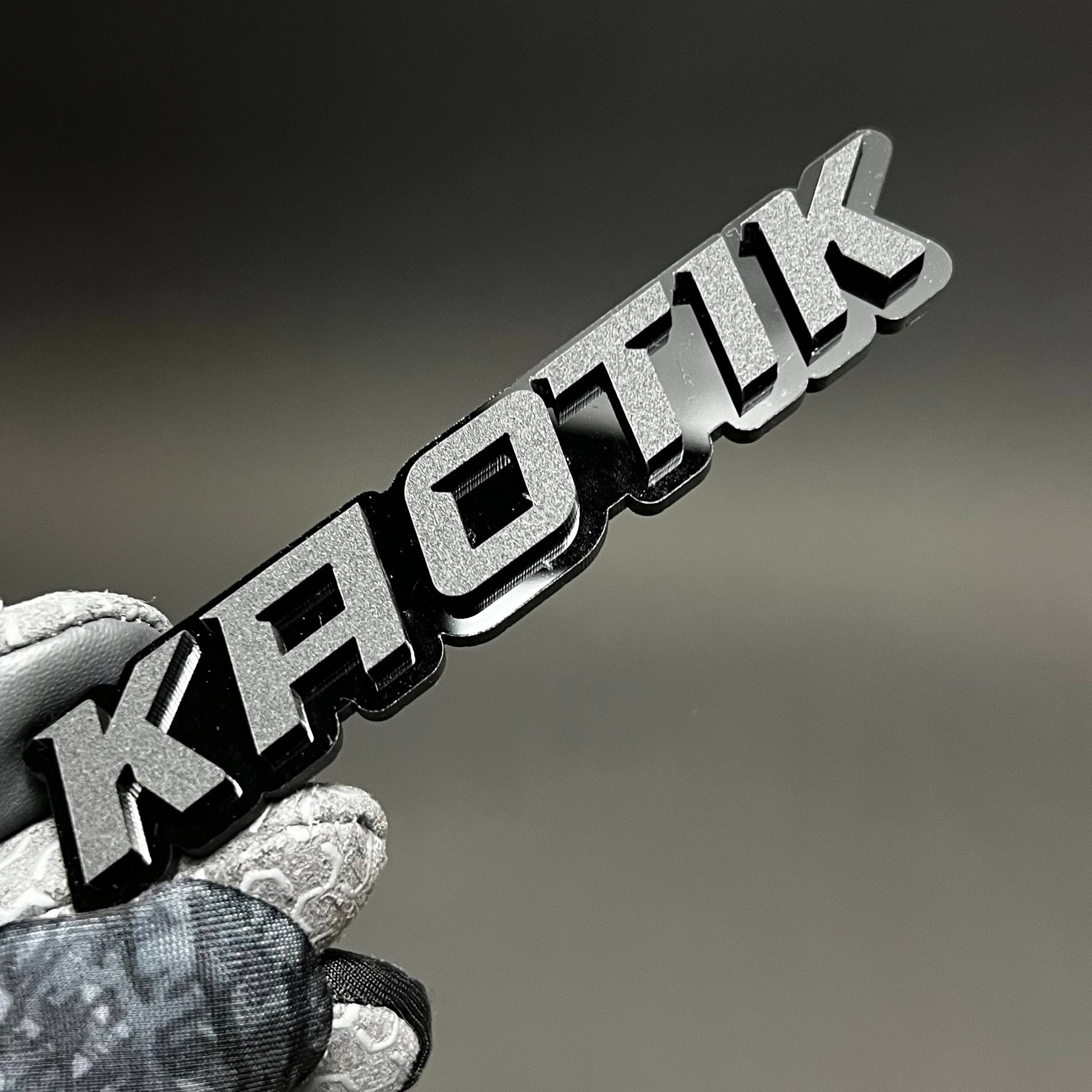 1PC KAOTIK 3D Acrylic Badge - Car Truck Emblem Fender Tailgate Trunk Sticker