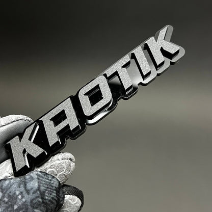 1PC KAOTIK 3D Acrylic Badge - Car Truck Emblem Fender Tailgate Trunk Sticker