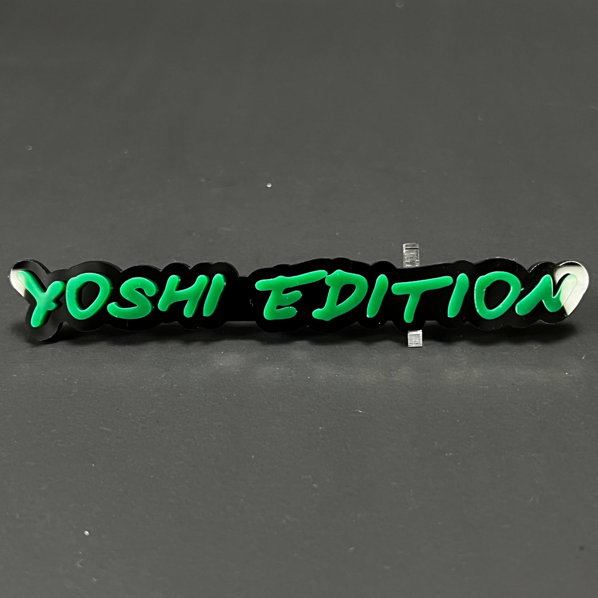 1PC YOSHI EDITION 3D Acrylic Badge - Car Truck Emblem Fender Sticker