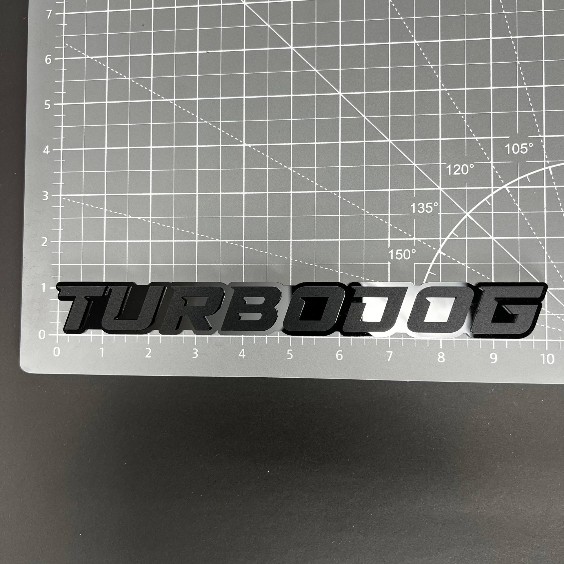1PC TURBODOG 3D Acrylic Badge - Car Truck Emblem Fender Tailgate Trunk Sticker