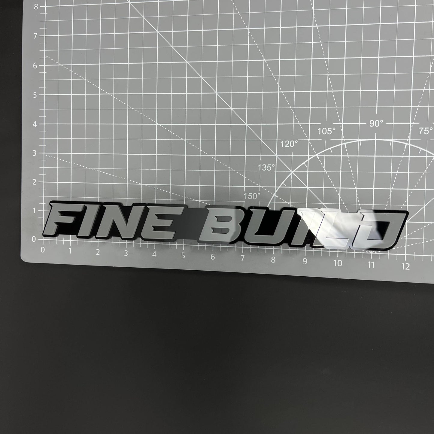 1PC FINE BUILD 3D Acrylic Badge - Car Truck Emblem Fender Tailgate Trunk Sticker