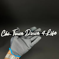1PC Chi-Town Down 4 Life 3D Acrylic Badge - Car Truck Emblem Fender Sticker