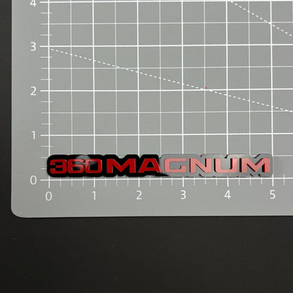 1PC 360MAGNUM 3D Acrylic Badge - Car Truck Emblem Fender Tailgate Trunk Sticker