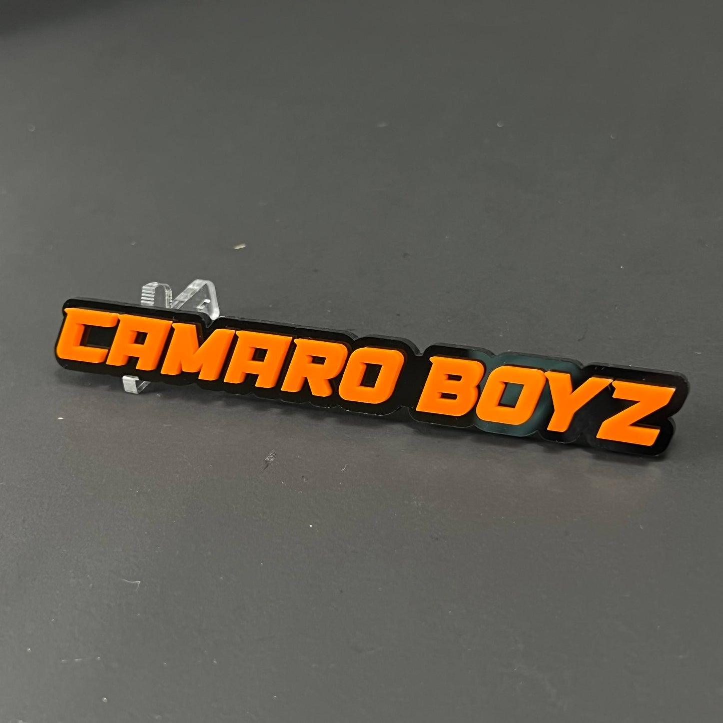 1PC CAMARO BOYZ 3D Acrylic Badge - Car Truck Emblem Fender Sticker