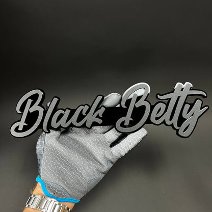 1PC Black Betty 3D Acrylic Badge - Car Truck Emblem Fender Sticker