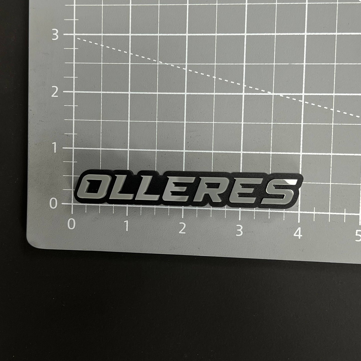 1PC OLLERES 3D Acrylic Badge - Car Truck Emblem Fender Tailgate Trunk Sticker