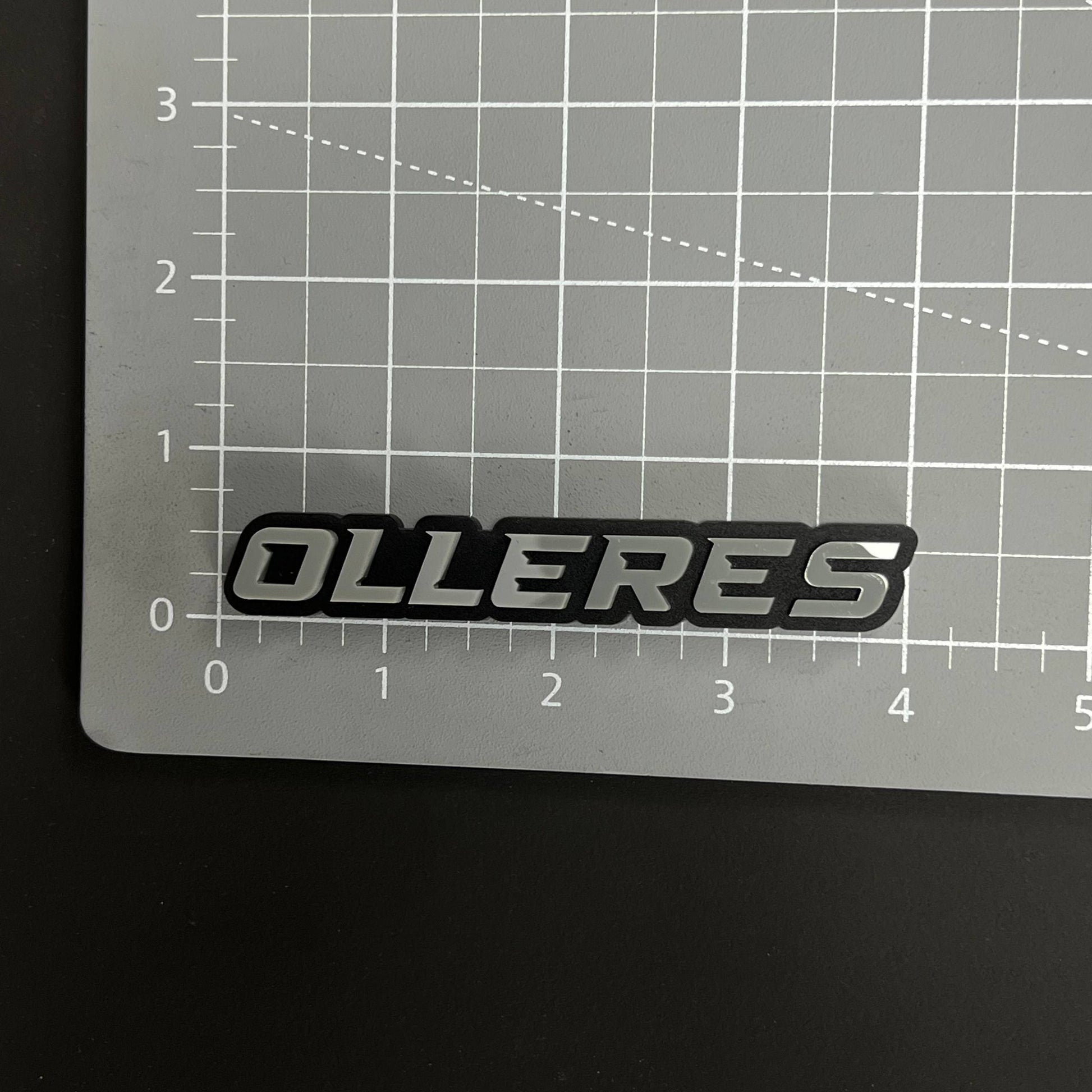 1PC OLLERES 3D Acrylic Badge - Car Truck Emblem Fender Tailgate Trunk Sticker