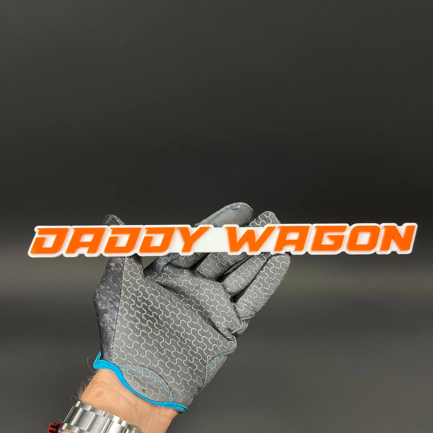 1PC DADDY WAGON 3D Acrylic Badge - Car Truck Emblem Fender Sticker