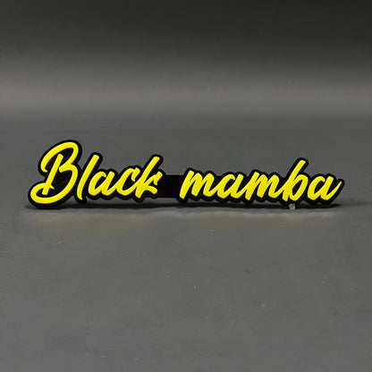 1PC Black mamba 3D Acrylic Badge - Car Truck Emblem Fender Sticker