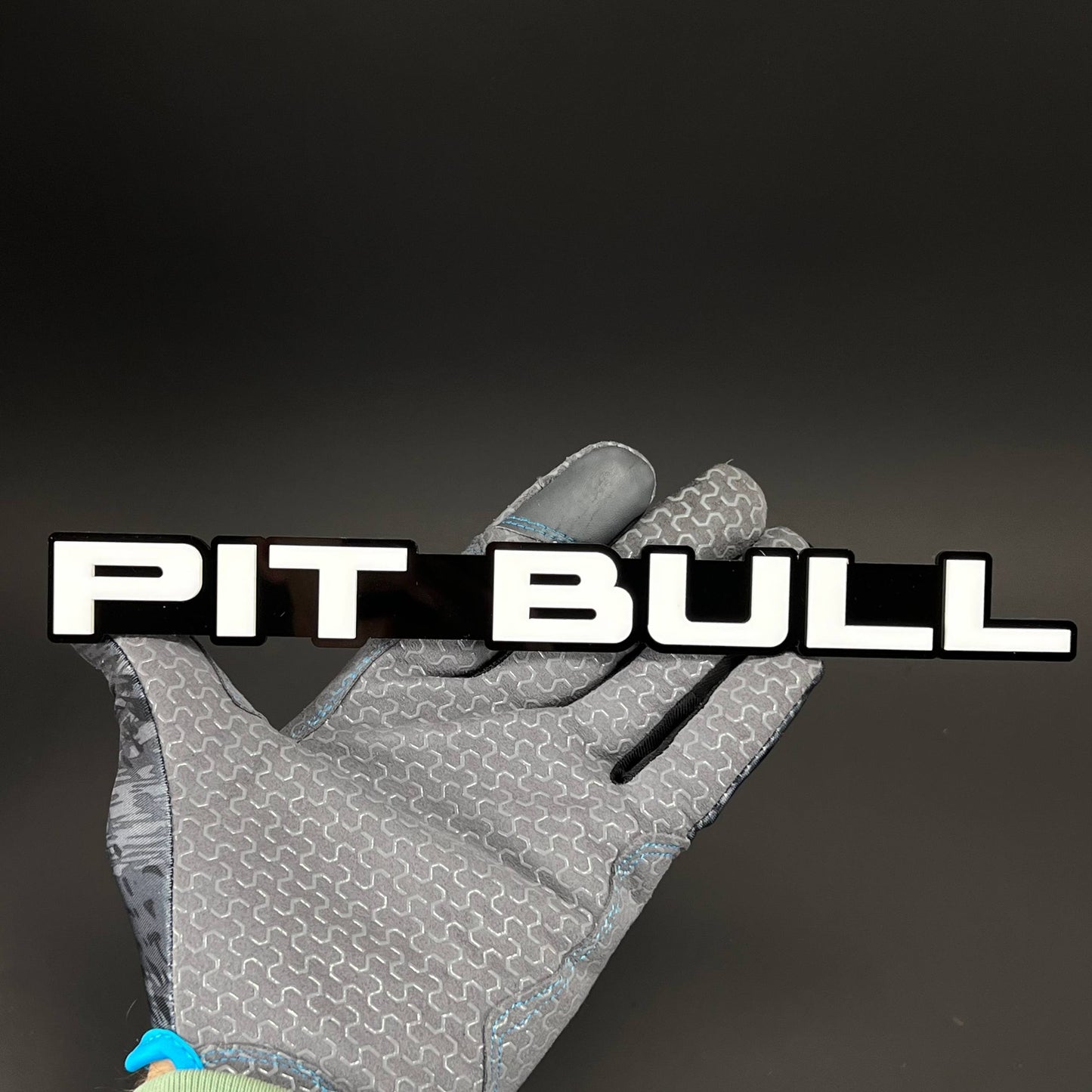 1PC PIT BULL 3D Acrylic Badge - Car Truck Emblem Fender Tailgate Trunk Sticker