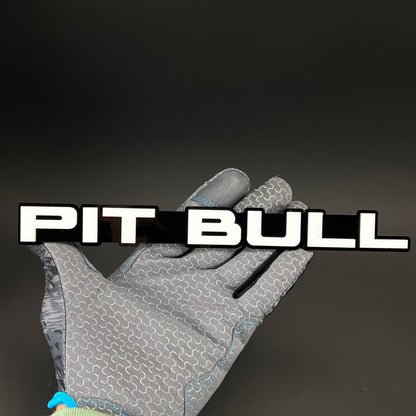 1PC PIT BULL 3D Acrylic Badge - Car Truck Emblem Fender Tailgate Trunk Sticker