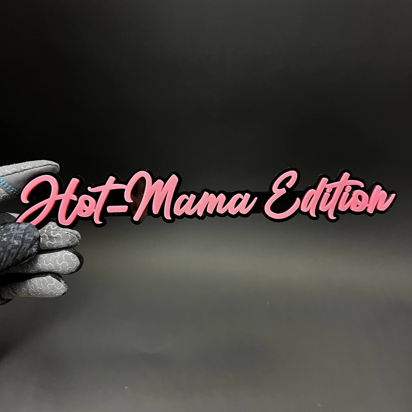 1PC Hot-Mama Edition 3D Acrylic Badge - Car Truck Emblem Fender Sticker