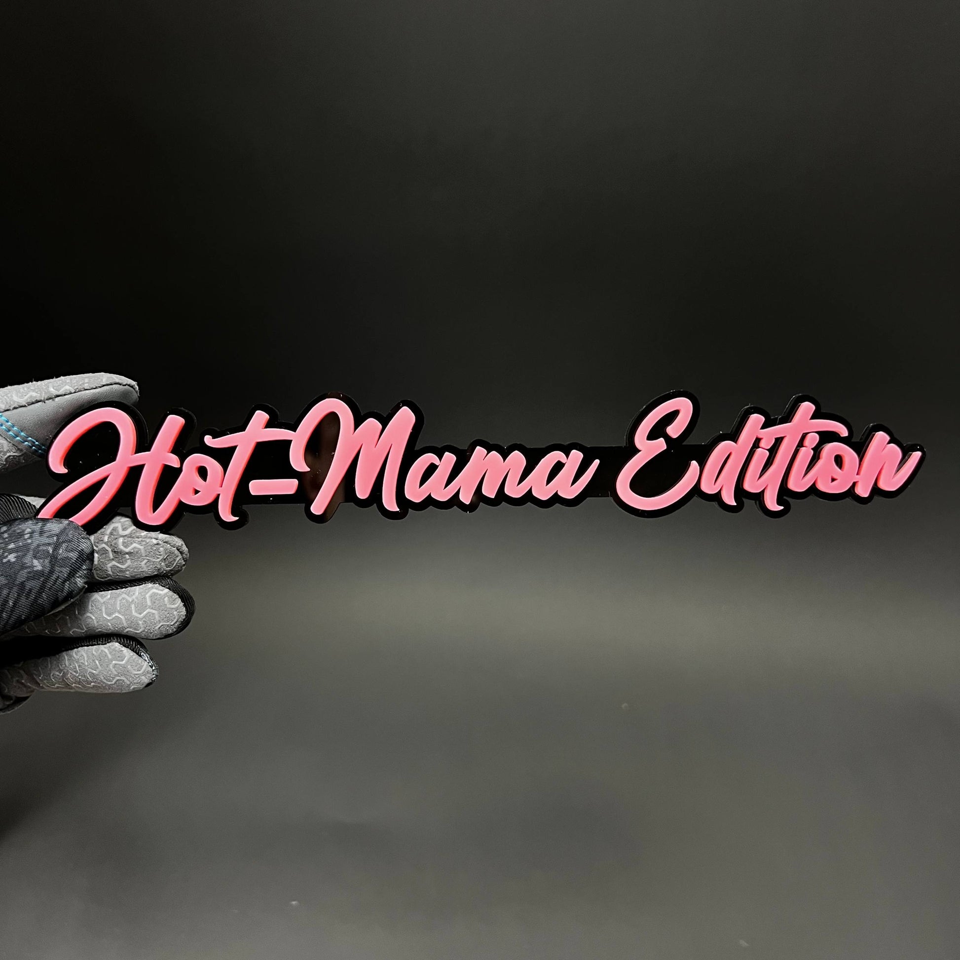1PC Hot-Mama Edition 3D Acrylic Badge - Car Truck Emblem Fender Sticker