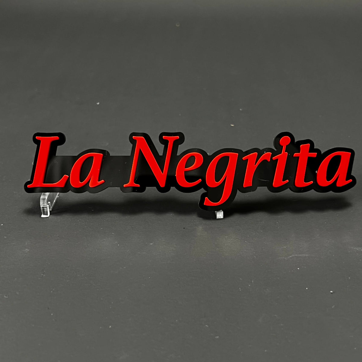 1PC La Negrita 3D Acrylic Badge - Car Truck Emblem Fender Tailgate Trunk Sticker