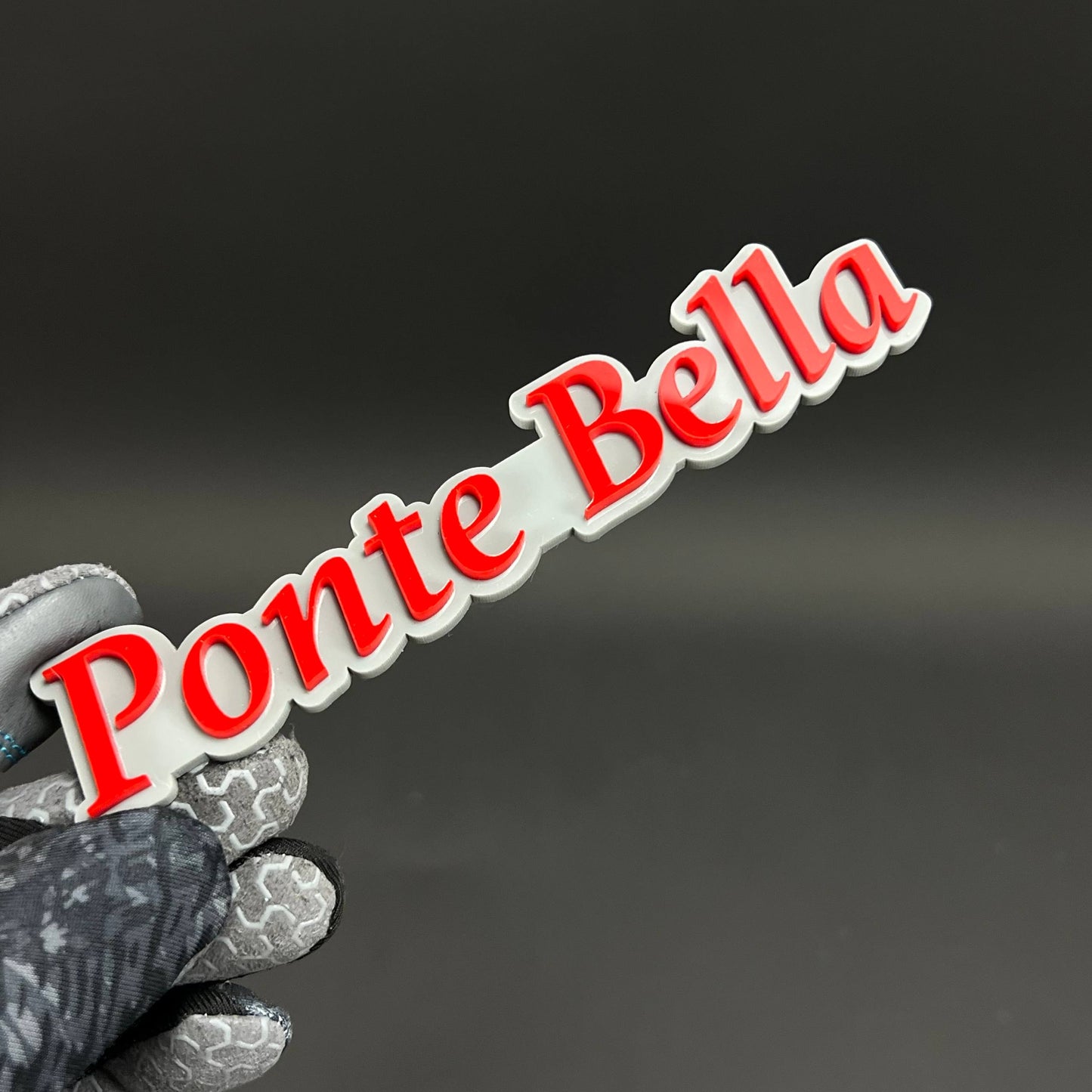 1PC Ponte Bella 3D Acrylic Badge - Car Truck Emblem Fender Sticker